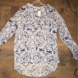 Maurice’s floral high low button up